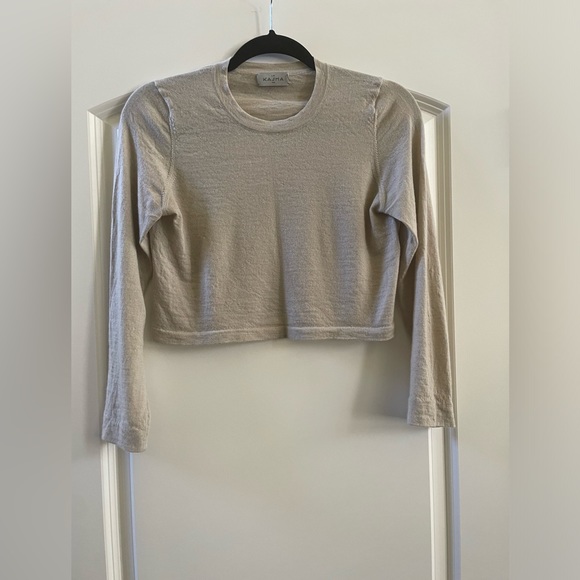 Le Kasha cashmere crop sweater - Picture 2 of 4